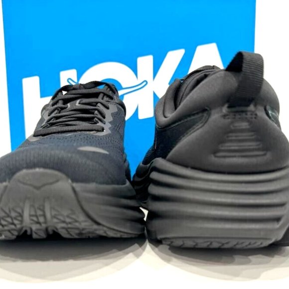 HOKA Men's Bondi8 WIDE Running Shoes Sneaker 1127953 BLACK WIDE SIZES - Picture 6 of 11
